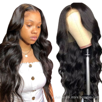 Cheap body wave natural human hair wigs,26 inch virgin peruvian human hair lace front wigs with baby hair